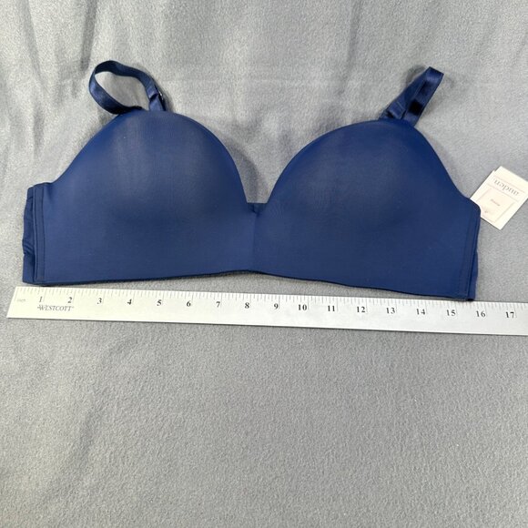 Auden Women's Sz 40D Nursing Bra Lightly Lined Wireless Two Way Straps Blue New - Picture 9 of 14